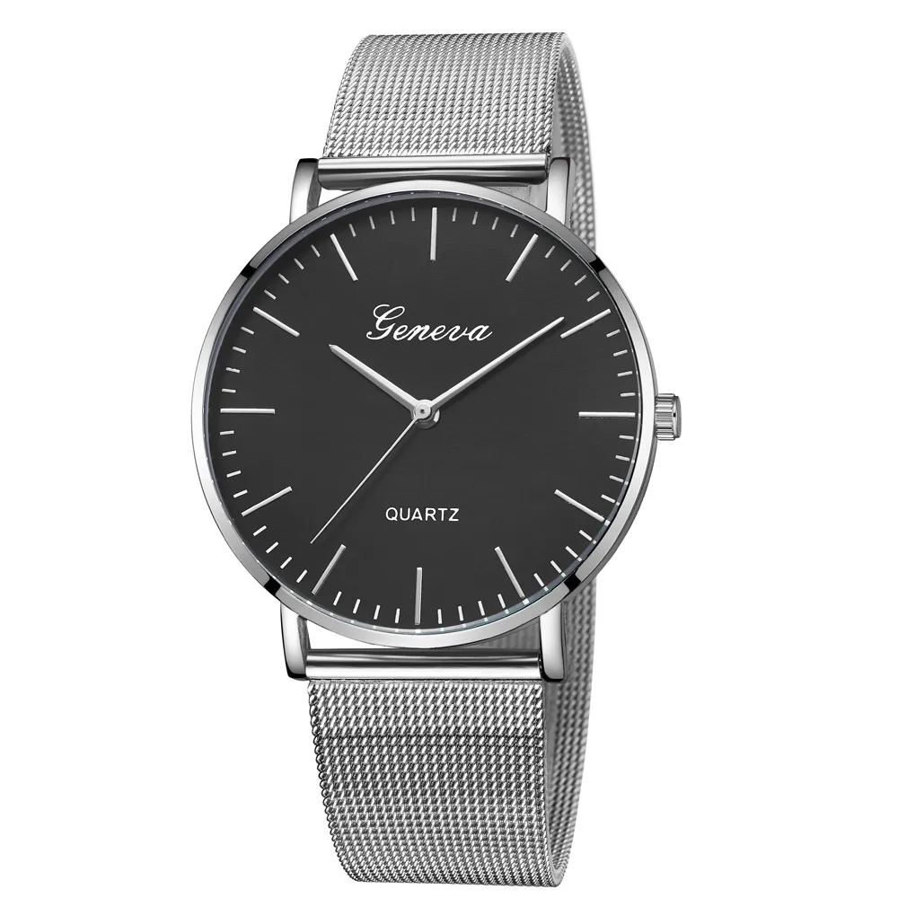 Hot Sale Fashion Casual women watches Classic Women Men Quartz Stainless Steel Wrist Watch Bracelet Watches reloj mujer