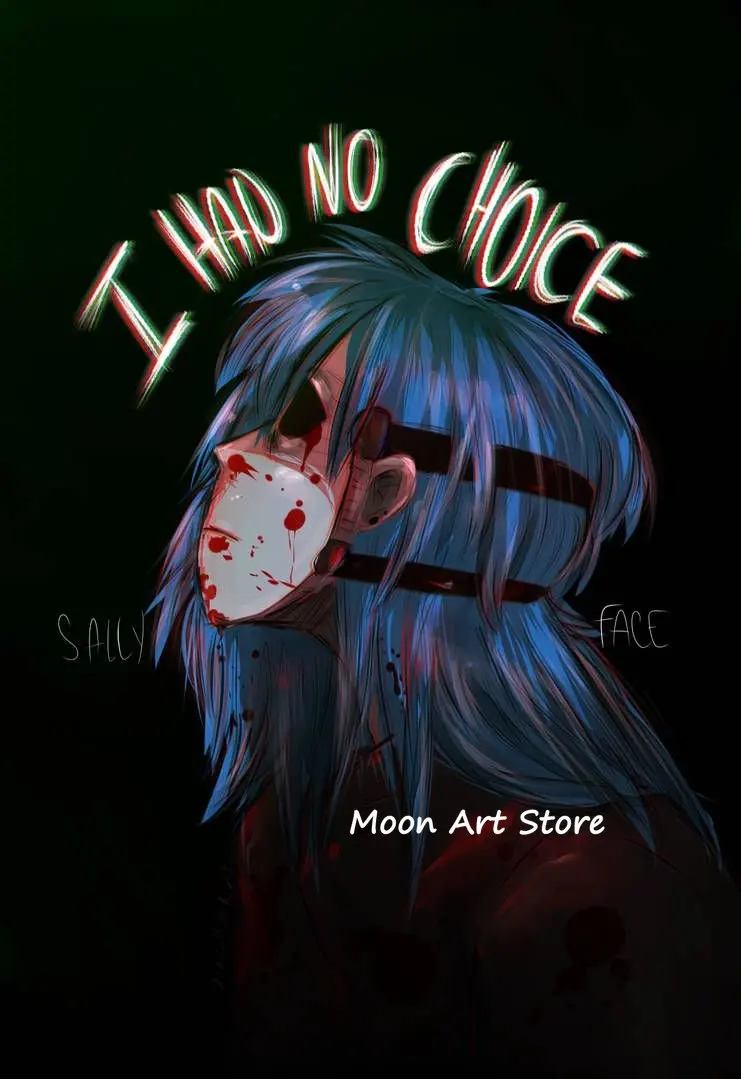 thumbnail image 1 of Pósteres de Sally Face con juego de suspenso de terror, pintura en lienzo con impresión HD, imágenes de arte de pared modernas, decoración para sala de estar y dormitorio, 1 of 5