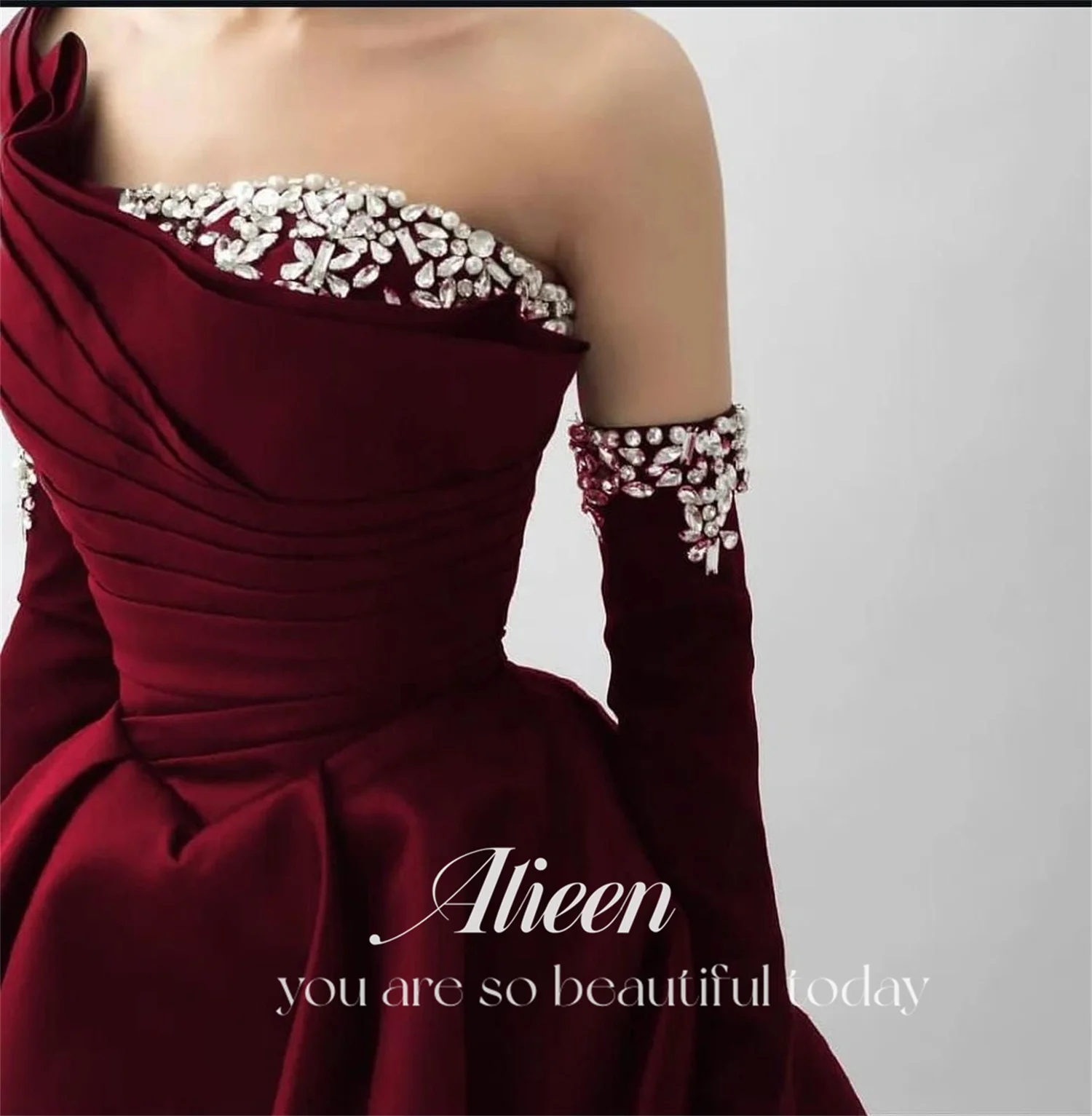 فستان Aileen Claret مخصص بحجر الحفل للنساء فساتين...