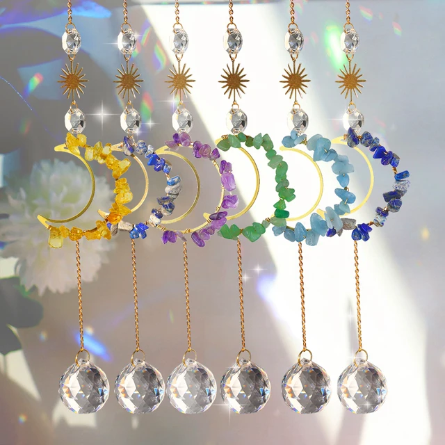 Crystal Suncatcher Hópehely Ólomüveg Medál Függő Világos Fogó Ékszerek Tükröződik Szélcsengő Karácsonyi Ajándék Otthoni Dekoráció - Image 5
