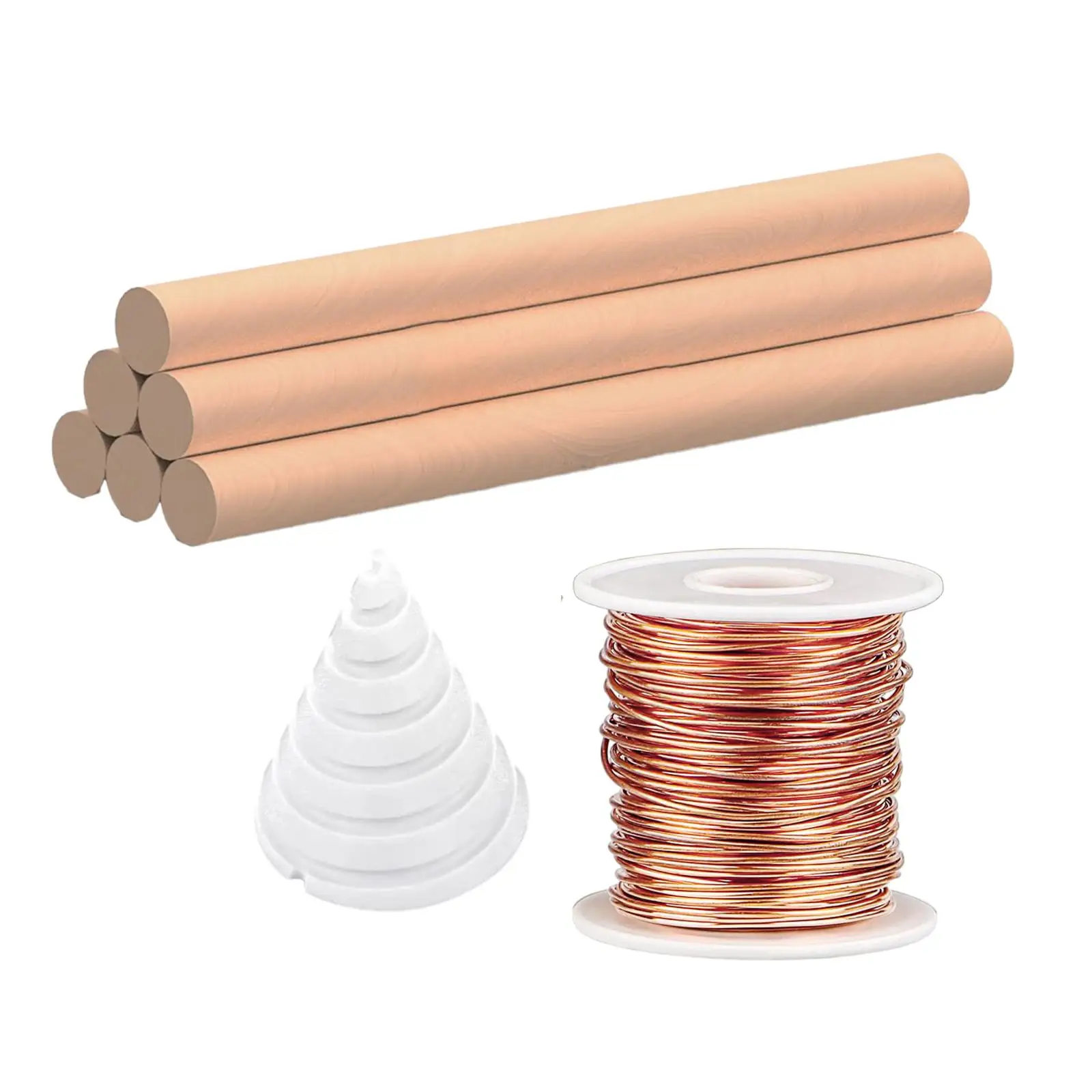 Electroculture Gardening Copper Lightweight Wooden Stakes for Outdoor