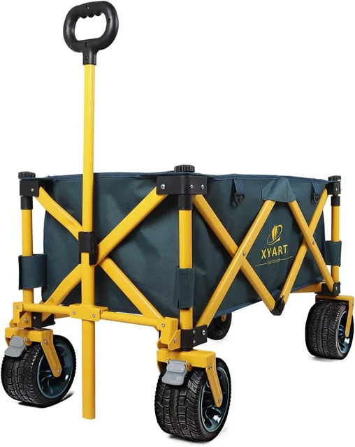 Indoor Outdoor Utility Cart w/ 360-Degree Wheels, Adjustable