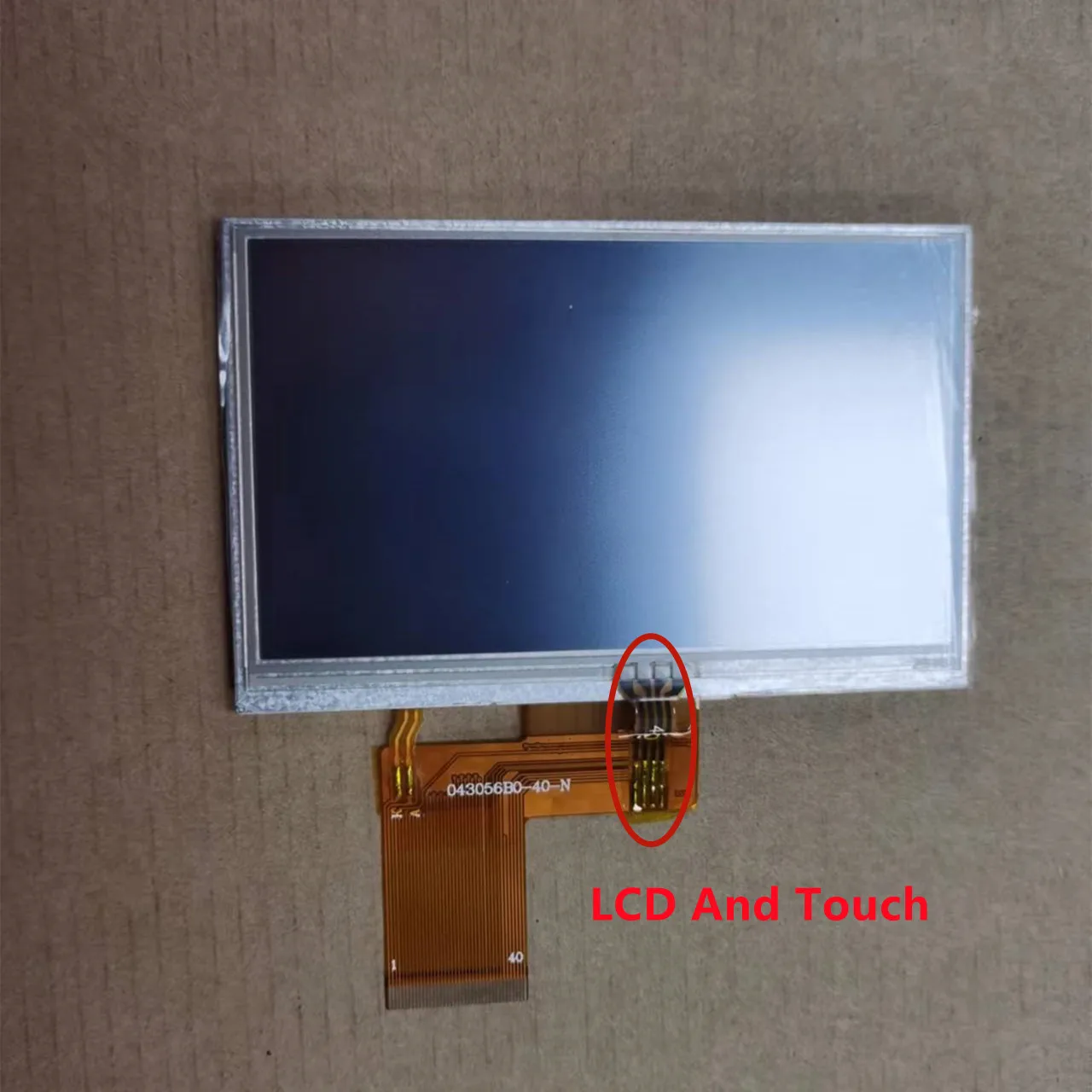 Tft Lcd 043056b040 Gl0430241 Hd430b024 Gl04303600-40 Gl043056b0-40 Gl04303600-40 Gl043056b0-40 Znl043t702-p40 Testado 43 em 40 Pinos 480rgb* 272