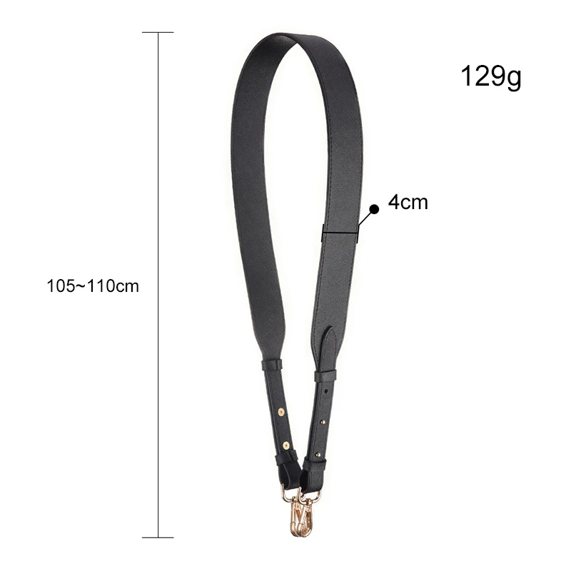 110CM Bag Strap Gold Silver Buckle Handbag Straps Replacement Parts Bag Belts Leather Handles for Shoulder Bags Accessories