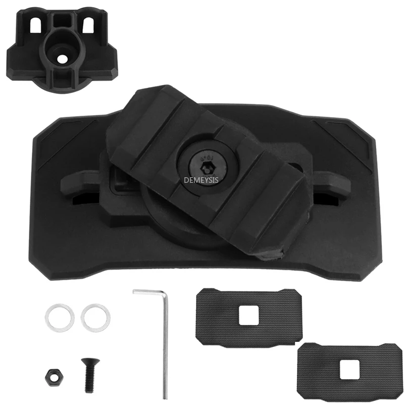 

Адаптер для тактического шлема, универсальный адаптер для охотничьего шлема, вращающийся на 360 °, Военные Аксессуары для шлема