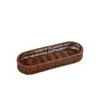 Fashion Plastic Imitation Rattan Storage Basket Universal Oval Picnic Basket Home Desk Decoration Faux Wicker Tray 5