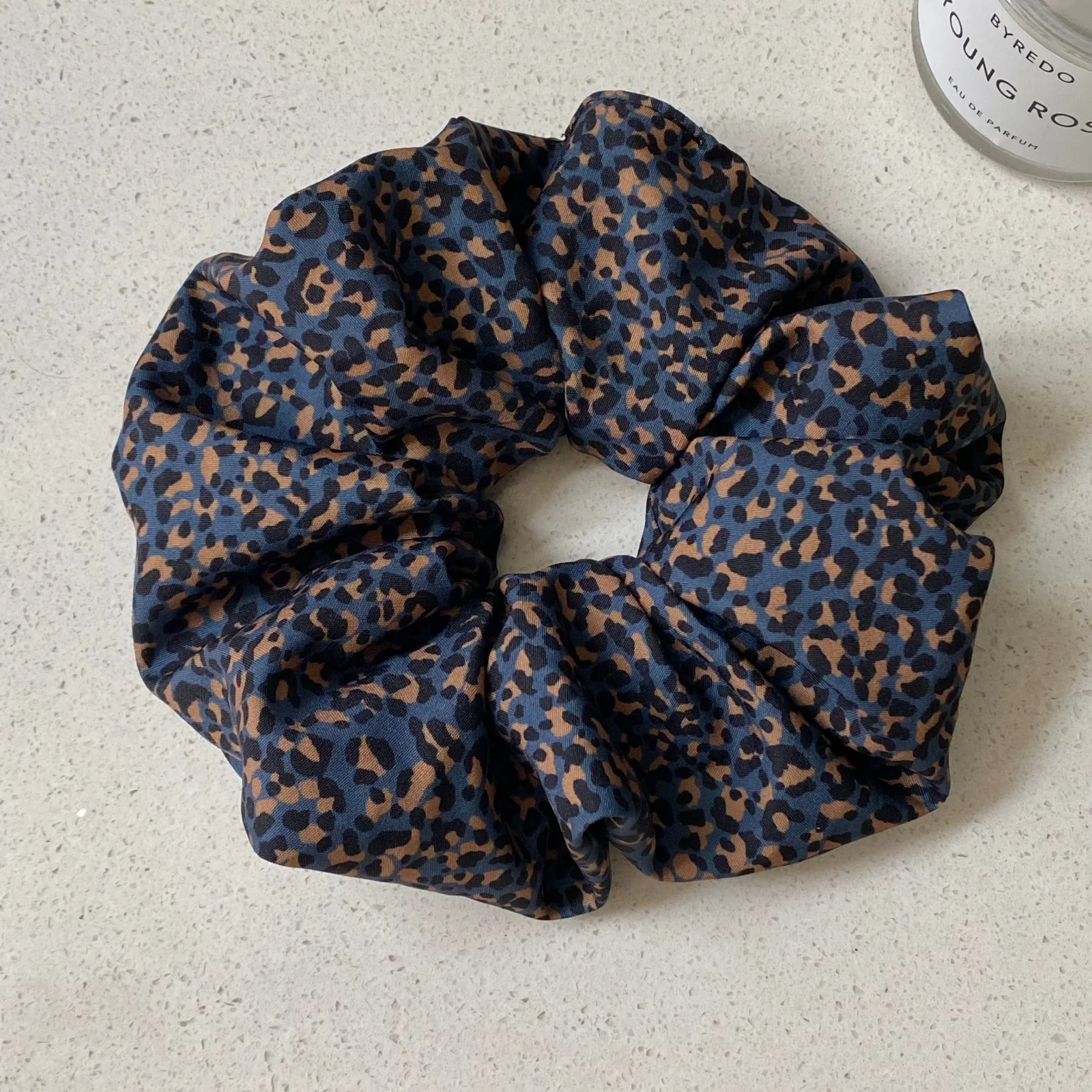 Leopard Print Hair Scrunchie,Large Elastic Hair Tie, Retro Style Soft Hair Accessory For Women, Trendy Hair Band For Daily&Party