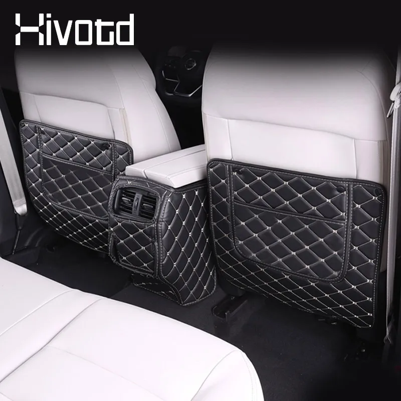 자동차 뒷좌석 발차기 방지 매트 보호대, PU 가죽 더러움 방지 패드, 닛산 X-trail T33 2023 용 인테리어 자동차 액세서리 장식
