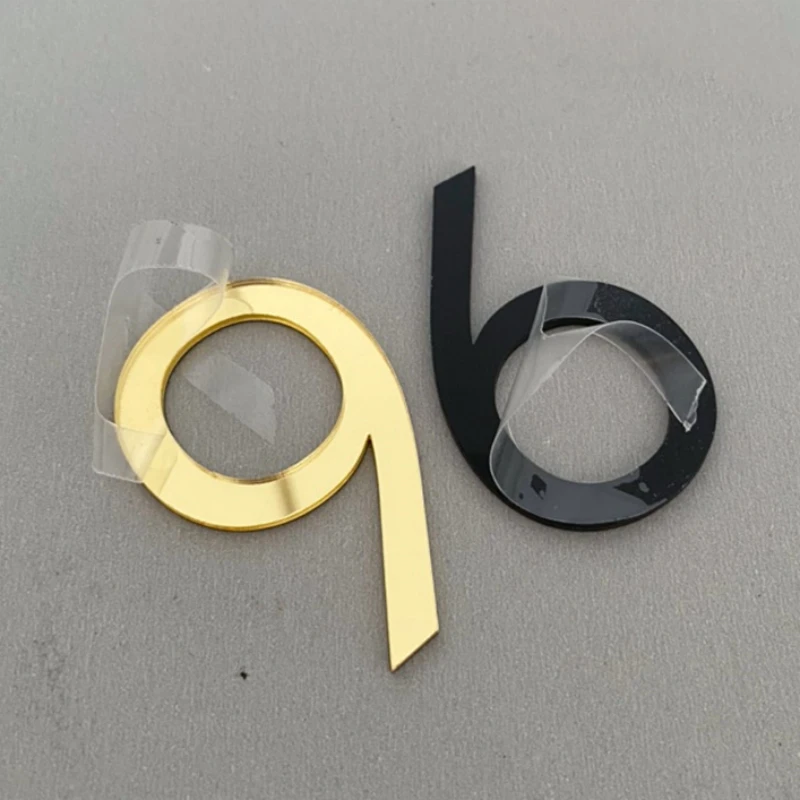 House Number Signs House Numbers Number Plate Door Signs 1pcs Self-adhesive Home Sticker 0 To 9 Number Tag For Hotel Sticker Address Door Label Door Plaque House Drawer Sign Gate Digits