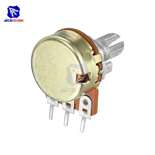5 PCS/Lot Potentiometer Resistor 1K 2K 5K 10K 20K 50K 100K 500K Ohm 3 Pin Linear Taper Rotary Potentiometer for Arduino with Cap - Image 4