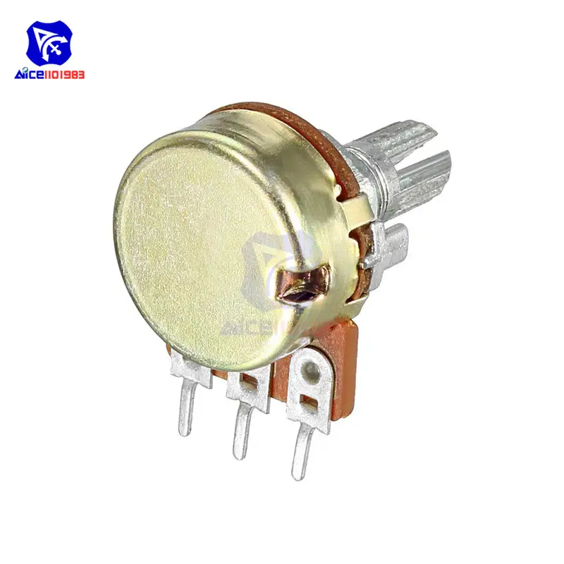 5 PCS/Lot Potentiometer Resistor 1K 2K 5K 10K 20K 50K 100K 500K Ohm 3 Pin Linear Taper Rotary Potentiometer for Arduino with Cap - Image 4