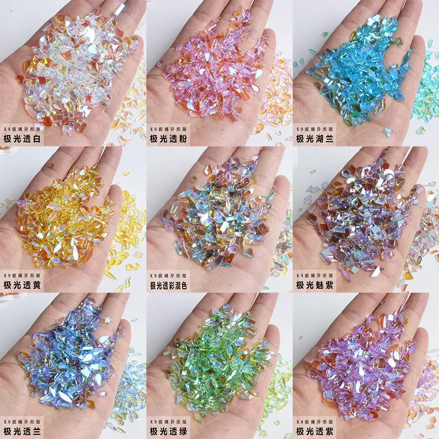 120pcs Mini Mixed Diamond Nail Art Charms Aurora Transparent Crystal Glass Nail  Rhinestone Decorations DIY Accessories Wholesale - AliExpress