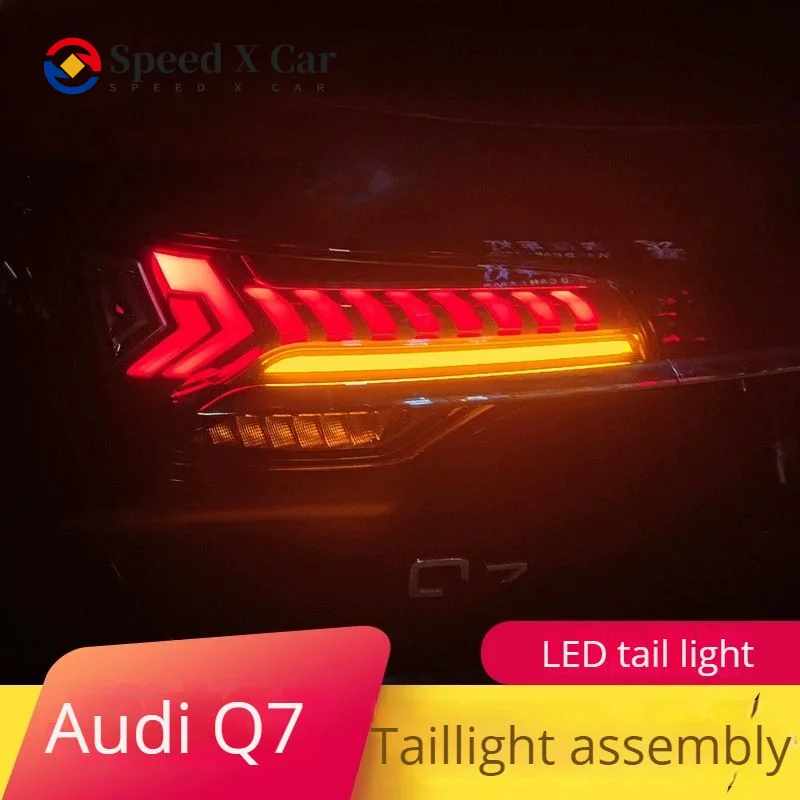 

Speed-x Suitable For Audi Q7 Taillight Assembly 06-15 Modified Dynamic Running Horse Led Water Steering Taillight Assembly