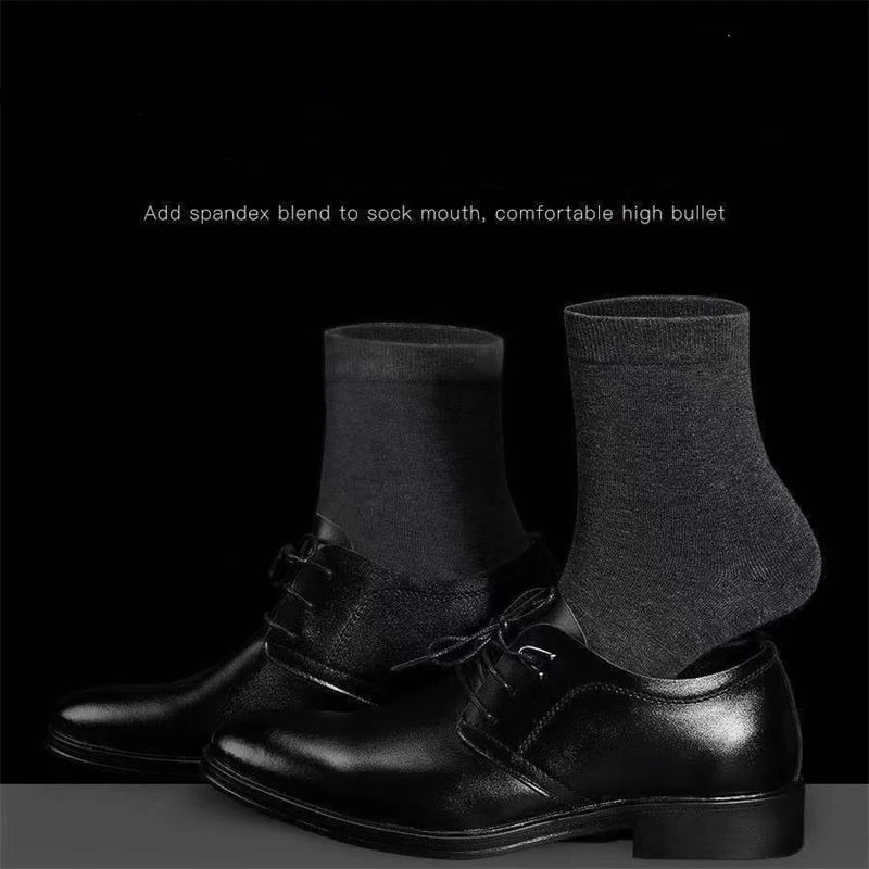 30 زوج/الرجال جوارب عمل قطنية كلاسيكية أسود رمادي...