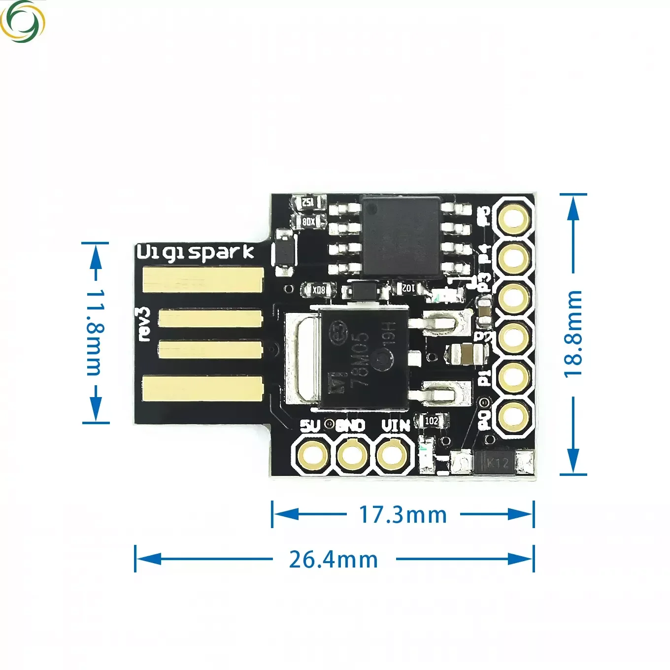 Doumneou 5 Pz ATTiny85 Digispark LED .3 Kickstarter 5V IIC SPI - Foto 6