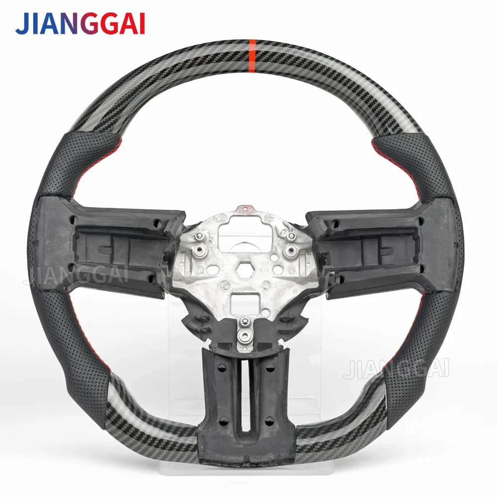 Car Steering Wheel Cover Carbon Fiber Car Steering Wheel For Mustang 2010 2011 2012 2013 2014 Steering Wheel Hydro Carbon Fiber Racing