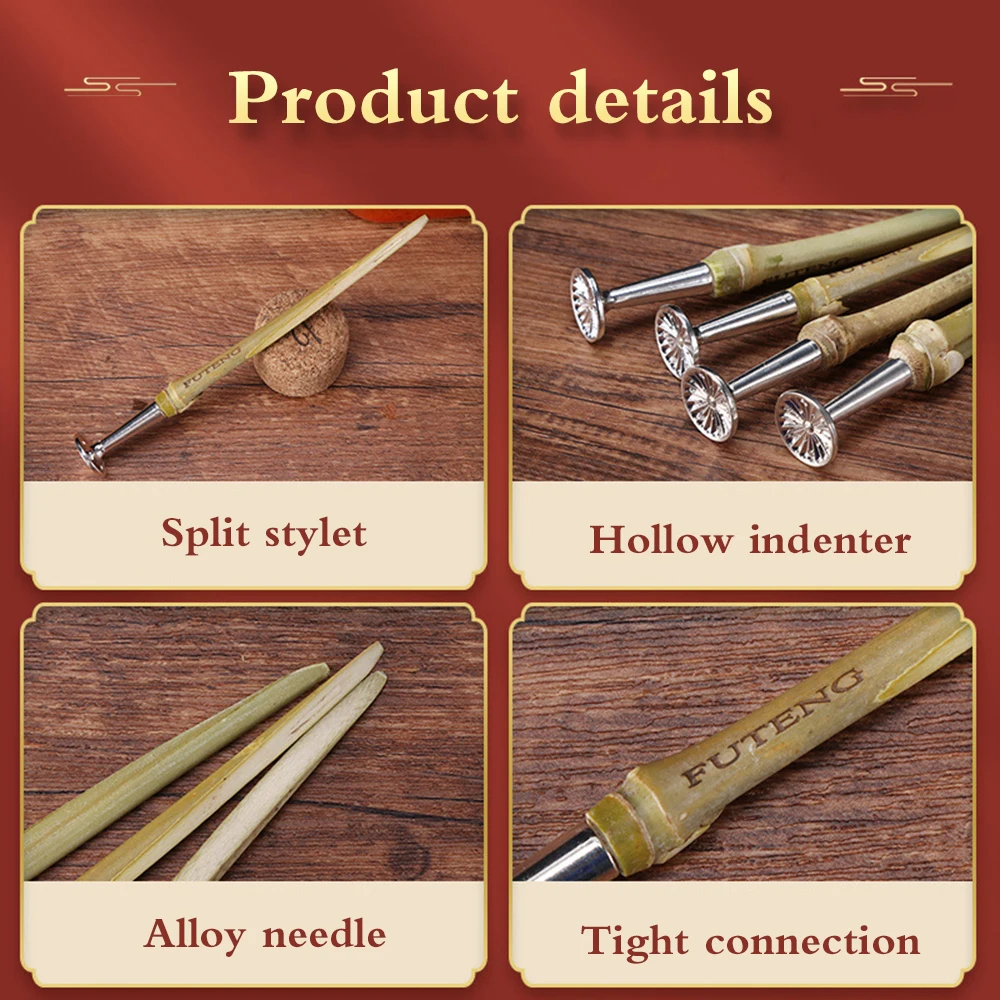 1Pcs Bamboo Smoking Pipe Pressure Stick with Alloy or Wooden Base Tobacco Pressure Bar Smoking Accessories 4