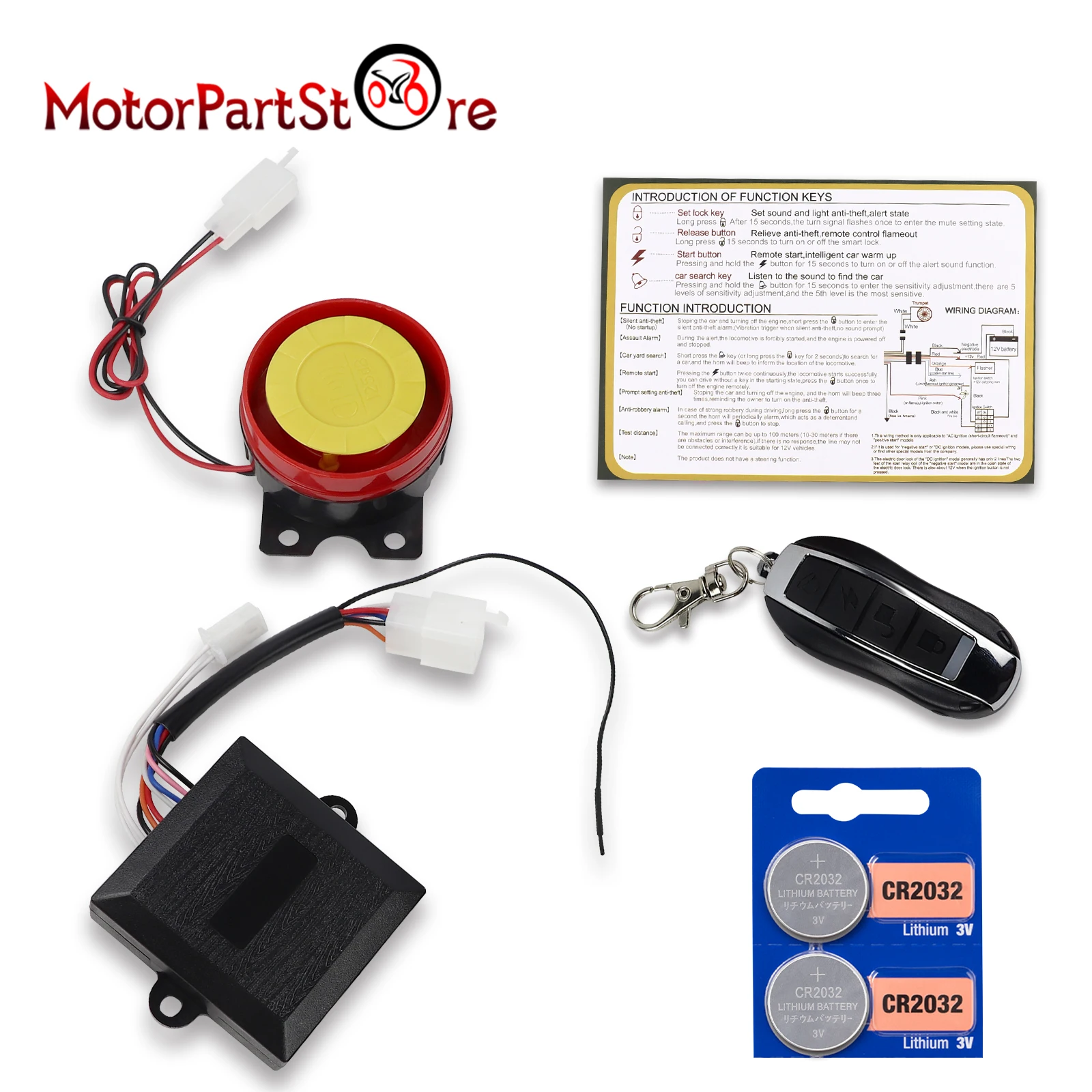 3 Function Kill Light Hi-lo Beam Electric Start Switch Compatible 50cc 70cc 80cc 90cc 100cc 110cc 125cc Atv Quad Pit Bike Buggy Go Kart