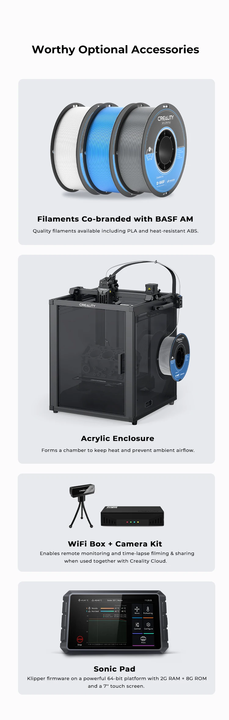 Creality Office Ender 5 S1/K1 MAX Drukarka 3D FDM CR touch automatyczne poziomowanie Drukarka 3D Ender 3 Neo 18 S90e1f6e822254035aca5a54097d82b5bV Creality Office Ender 5 S1/K1 MAX Drukarka 3D FDM CR touch automatyczne poziomowanie Drukarka 3D Ender 3 Neo