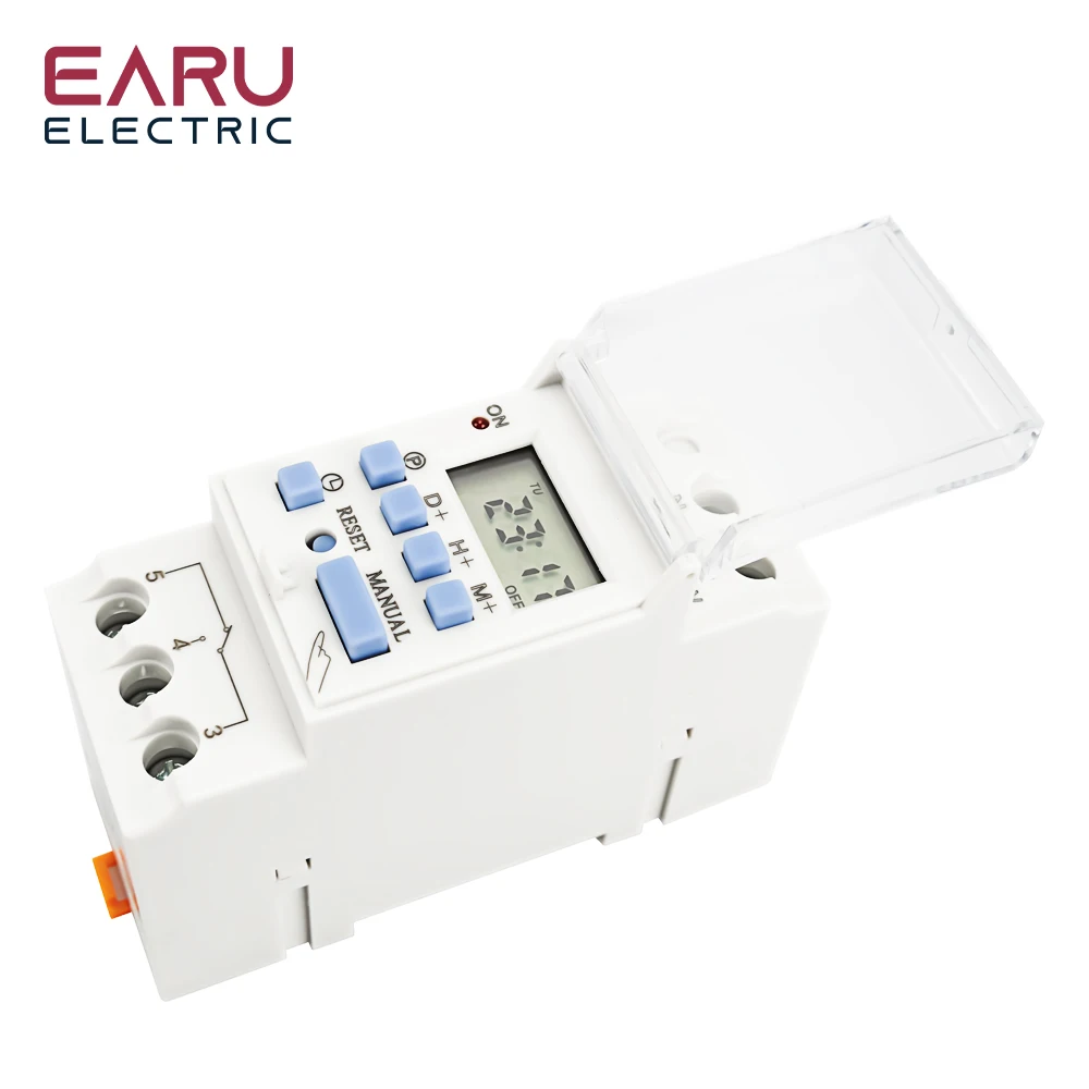AC 220V 230V 110V DC 12V 24V 48V 15A 30A THC15A Din Rail Weekly 7 Days Programma