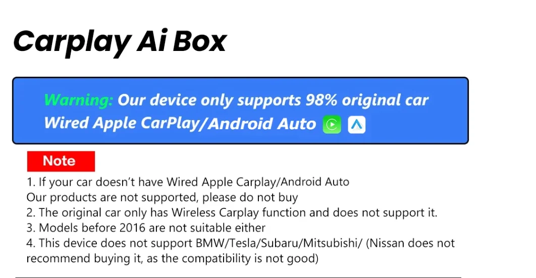 Carplay Android Auto Wireless Adapter Plug And Play Bluetooth Wifi Auto Connecti