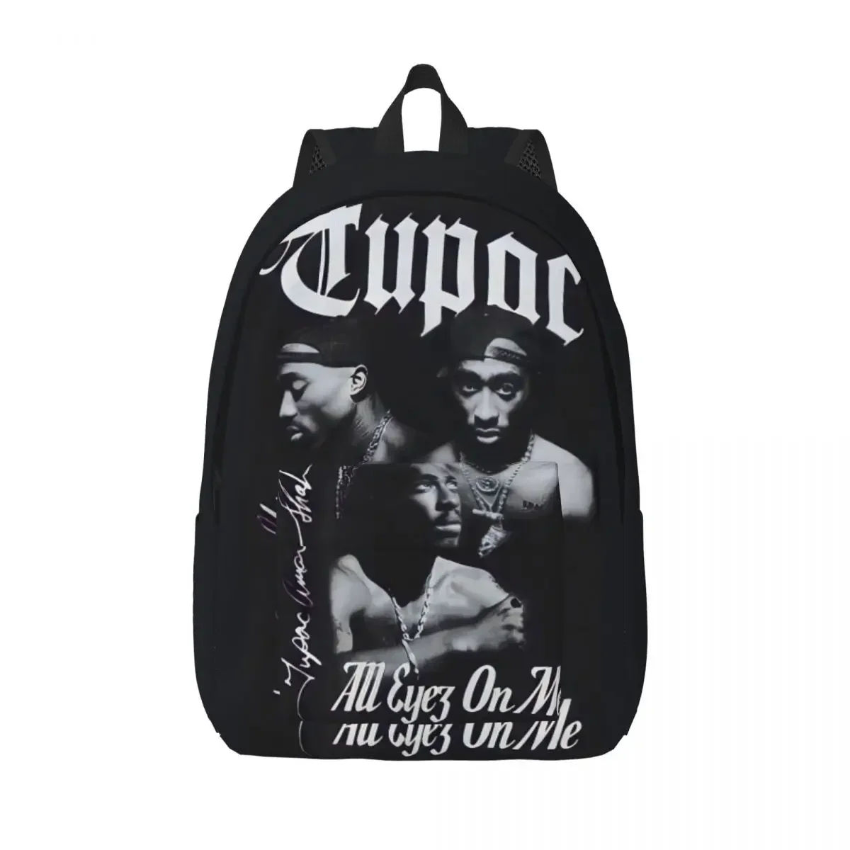Tupac 2pac rapper cool backpack high college sports student fit outdoor