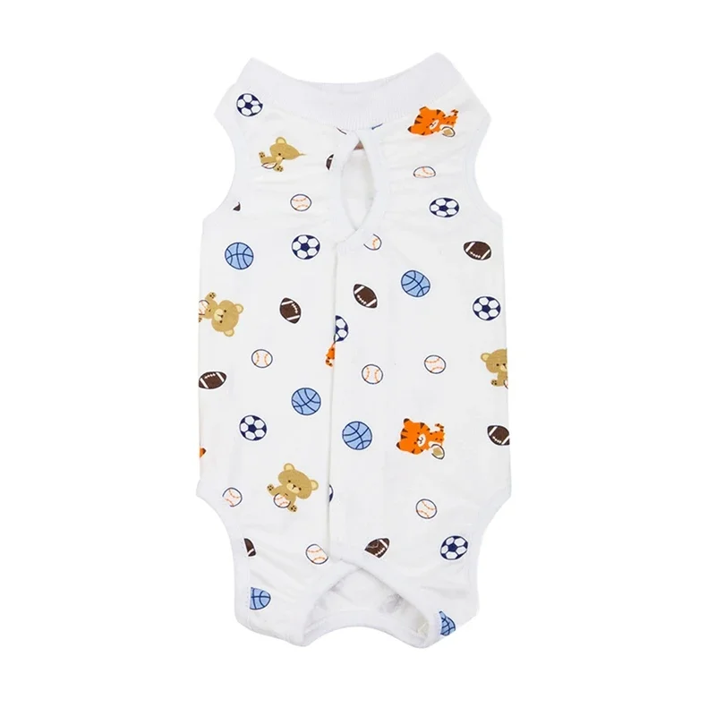 thumbnail image 1 of Traje de destete con estampado bonito para mascotas, ropa para gatos, perros pequeños, chaleco, mono, traje de recuperación para después de la cirugía, trajes, 1 of 5