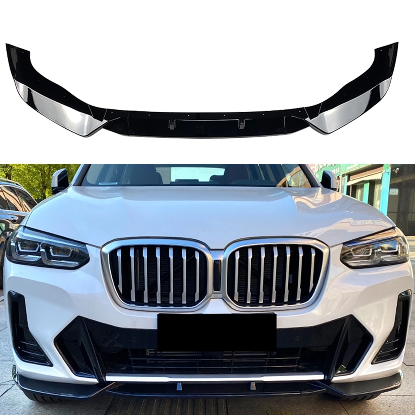 For Bmw X3 G01 X4 G02 M Pack 2022 4 Door Front Bumper Spoiler Lip
