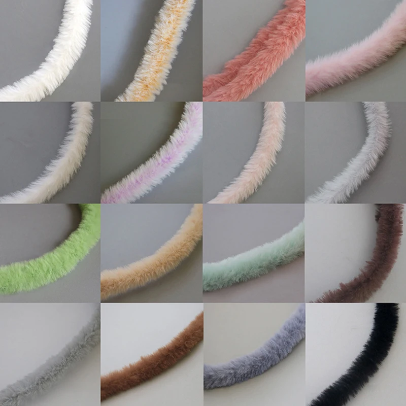 Description Picture 2 of itemNew Plush Rabbit Wool Iron Wire Twist Stick Thread Ribbon Bar Strip Stick String Felt Fabric DIY Crafts Toys Sewing Accessories