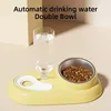 HOOPET Cat Bowl Small Dog  Food Feeding Water Drinking Bowls Set for Cats Dogs Pet Feeder Drinker Bowls Pet Supplies