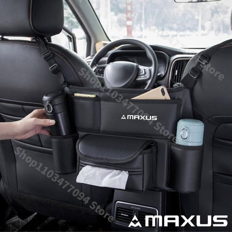 

Car Seat Middle Hanger Storage Bag For Maxus T60 D60 D90 2022 D20 T70 T90 ET90 G10 Between Seats Tissue Water Cup Phone Pockets