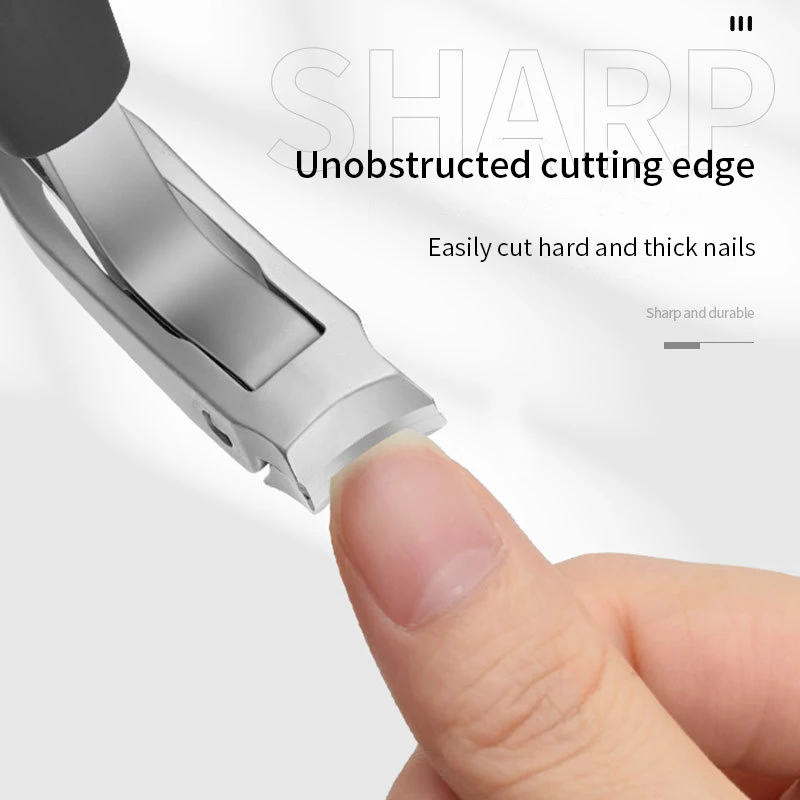 Nail Clippers Curved large opening three times anti-splash storage Elderly thick toenails Heavy duty