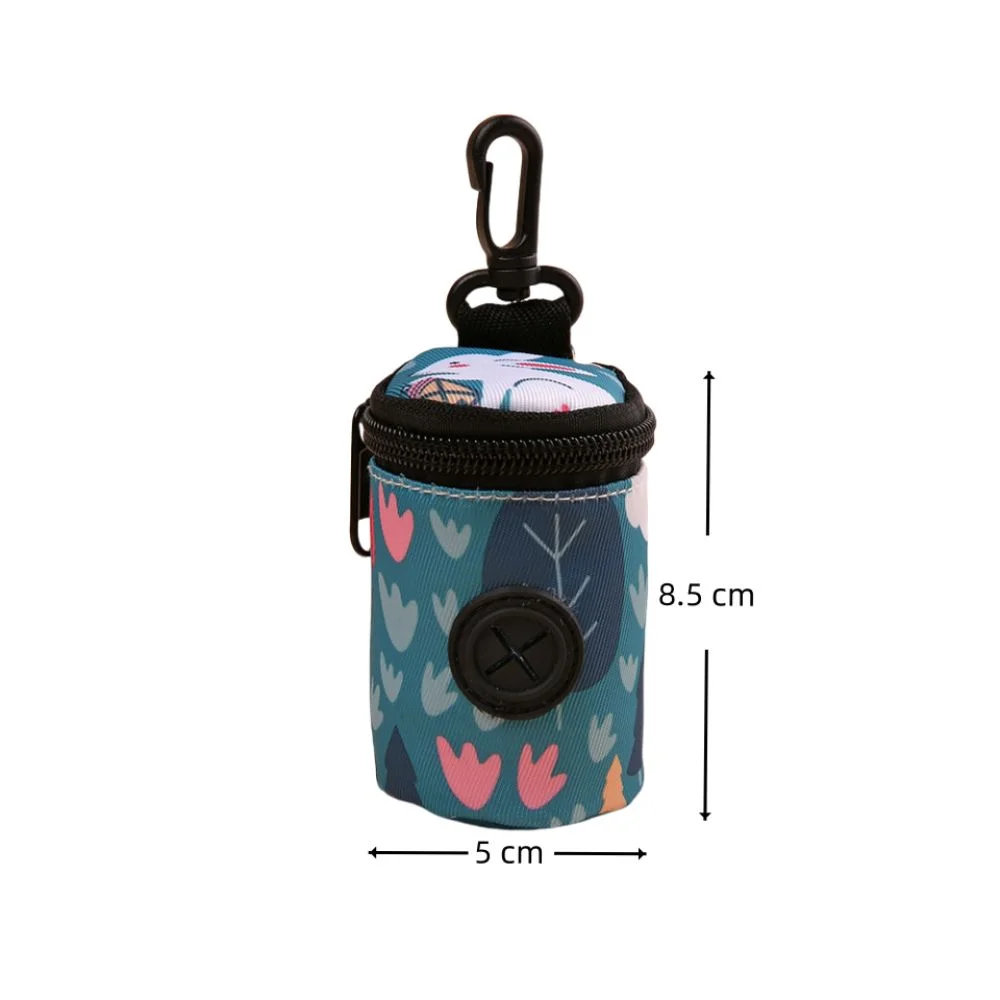 Hangable Dog Poop Bag Dispenser Zipper Dogs Walking Accessory Waste Bag Holder Portable Cute Garbage Bags Organizer Pet Supplies 6