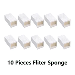 Transparent USB Electric Mute Recirculating Cat Water Fountain with Auto Filter (10 Pcs Filter Sponge)