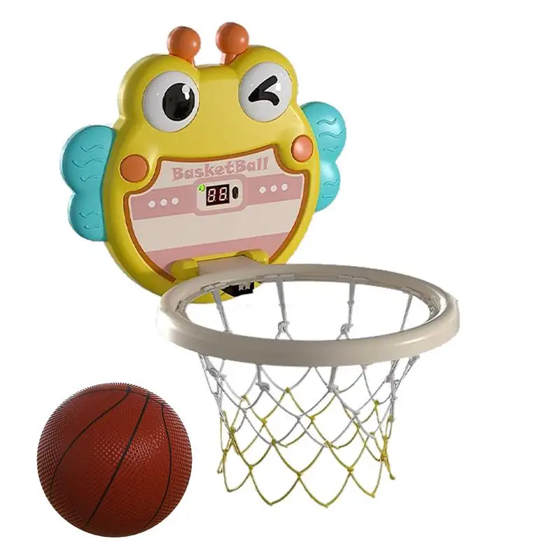 

Детский баскетбольный обруч, складное кольцо для баскетбола, с большой присоской и мячом, Забавная детская игрушка, для помещений 2 лет