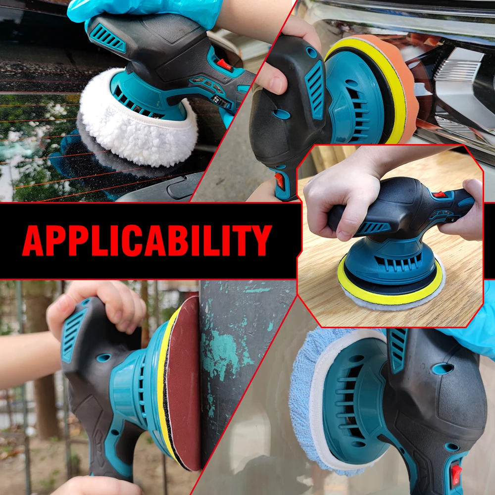 Cordless Car Polisher 6 Gear Speed Adjustable