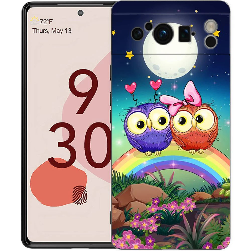 Adorable Cartoon Owl Shockproof Silicone Phone Case Cover