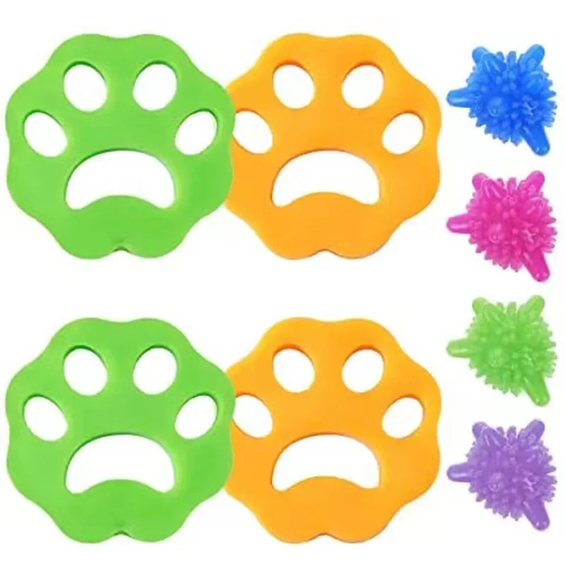 2 uds removedor de pelo para mascotas, lavadora antipelo, reutilizable para  quitar el pelo, lavadora antipelo, removedor de pelo para mascotas, para  limpiar el cabello oso de fresa Electrónica