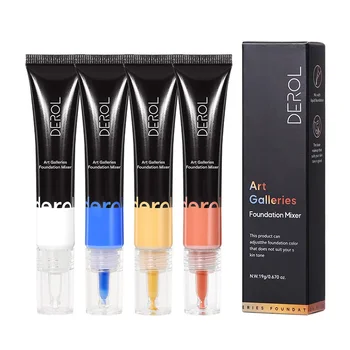 4 Colors Correction Makeup Base Color Adjustment White Blue Yellow Orange Base Blender Makeup Custom Shadow Blend Pigment Beauty