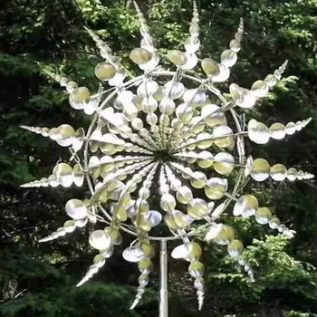 Unique Magical Metal Windmill Outdoor Wind Spinners Wind Collectors Courtyard Patio Lawn Garden Decoration Outdoor Indoor 2