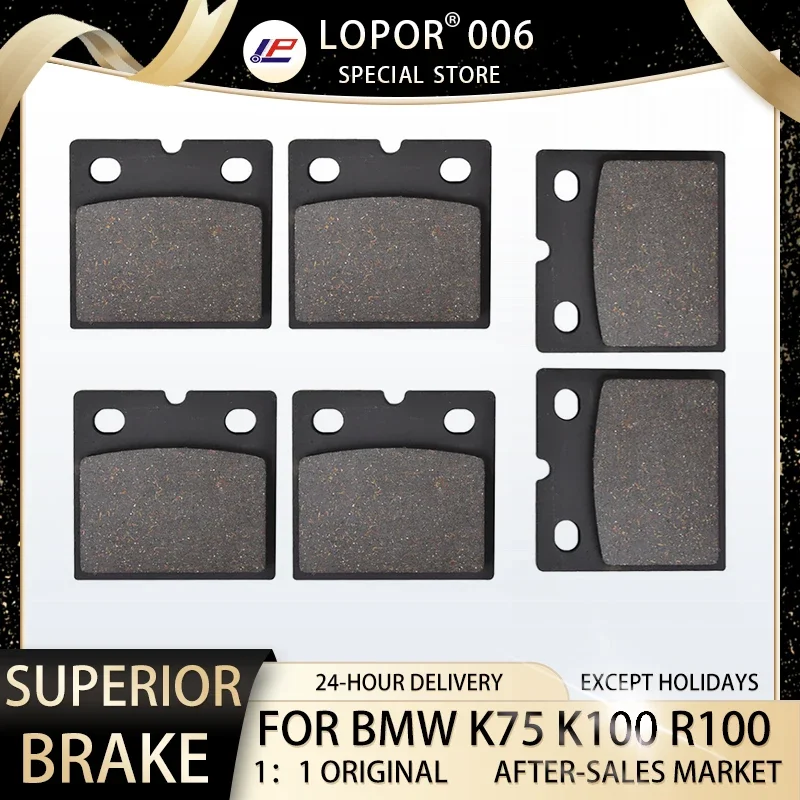 Pastiglie Freno Moto Lopor Anteriore E Posteriore Per Bmw K75 S 89-09 K100 83-09 R100 K100/2 87-08 K1000 82-09 R100 Rs Rt 10/80-84