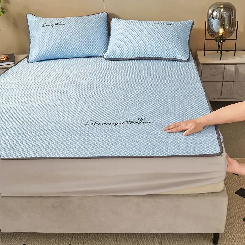 

2pcs/3pcs Summer 3D Ice Bean Cold Mats with Machine Washable Foldable Children's Home Air Conditioning Ice Silk Mats