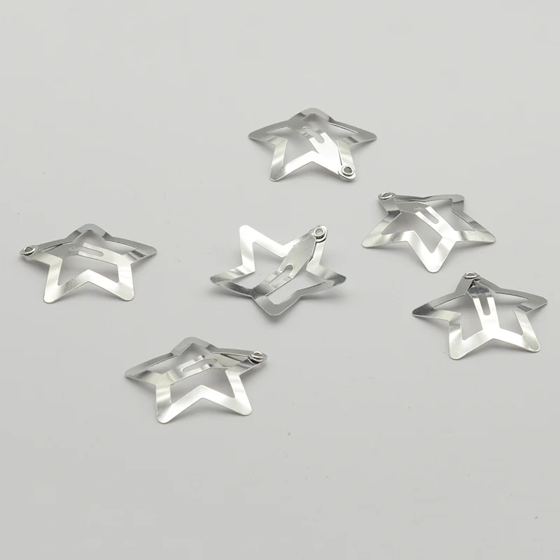 50pcs 3cm Silver Star Hair Clips For Girls Filigree Star Metal Snap Clip  Hairpins Barrettes Hair Jewelry Nickle Free Lead Free - Hair Grips -  AliExpress