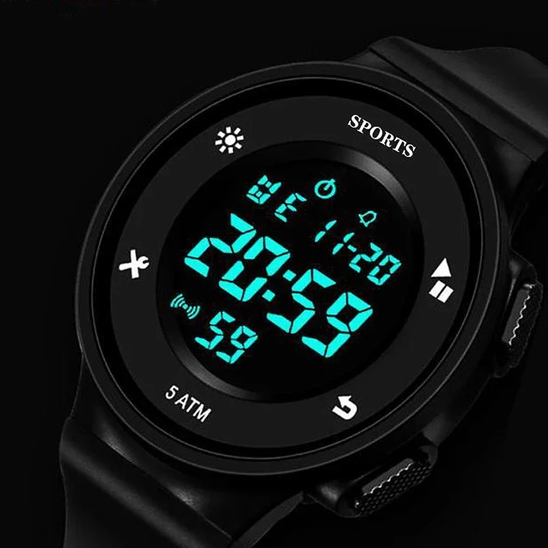 

Children's Electronic Watches Color Luminous Dial 5Bar Waterproof Multi-function Luminous Alarm Clocks Kids Watch for Boys Girls