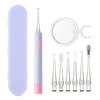 Baby's Luminous Ear Spoon With Dual LED Light Magnifying Glass 6 Types Ear Picks Cleaning Set USB Charging Earwax Cleaner 1