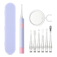 Baby's Luminous Ear Spoon With Dual LED Light Magnifying Glass 6 Types Ear Picks Cleaning Set USB Charging Earwax Cleaner 1