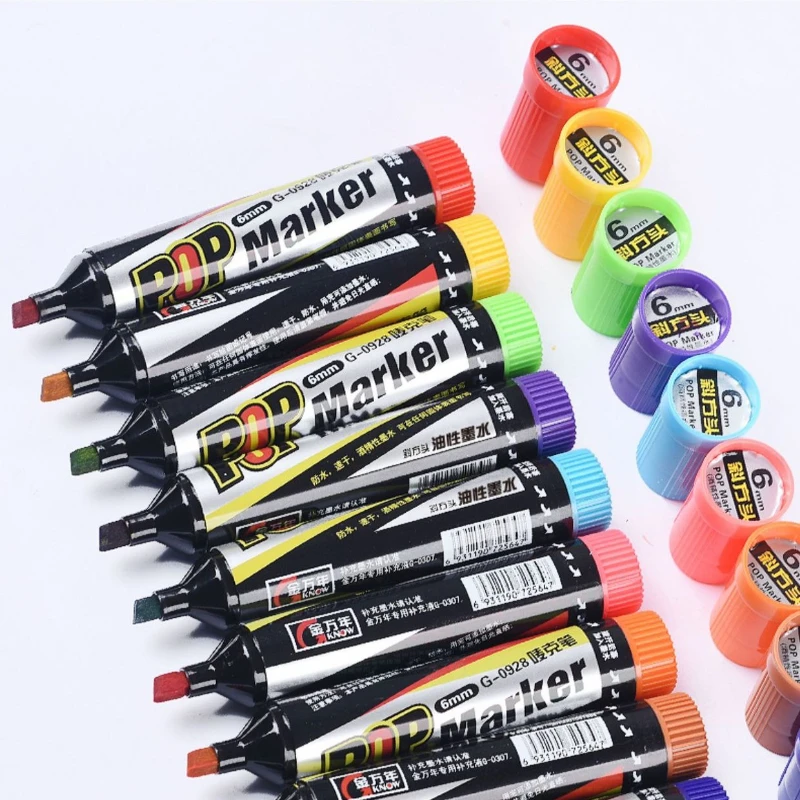 Vibrant Waterproof Ink Marker Pen Set for Creative Design and Art Projects