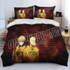 Anime One-Punch Man Saitama Bedding Set Boys Girls Twin Queen Size Duvet Cover Pillowcase Bed Kids Adult Home Textileextile 5