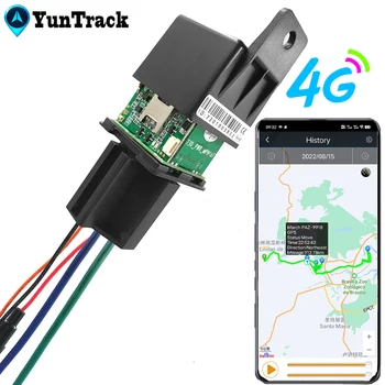 Localizzatore GPS 4G Relè per auto Interruzione tracciamento olio Motor Bike Stato ACC rimorchiato Posizione Chiamata Allarme SMS Dispositivo di sicurezza nascosto