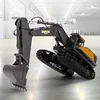 Toys HUINA 1/14 1592 RTR Tracked RC Excavator Truck Car TOUCAN Radio Control Model 2.4G Light Sound Outdoor For Boys TH18065 1